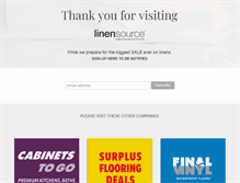 Tablet Screenshot of linensource.com